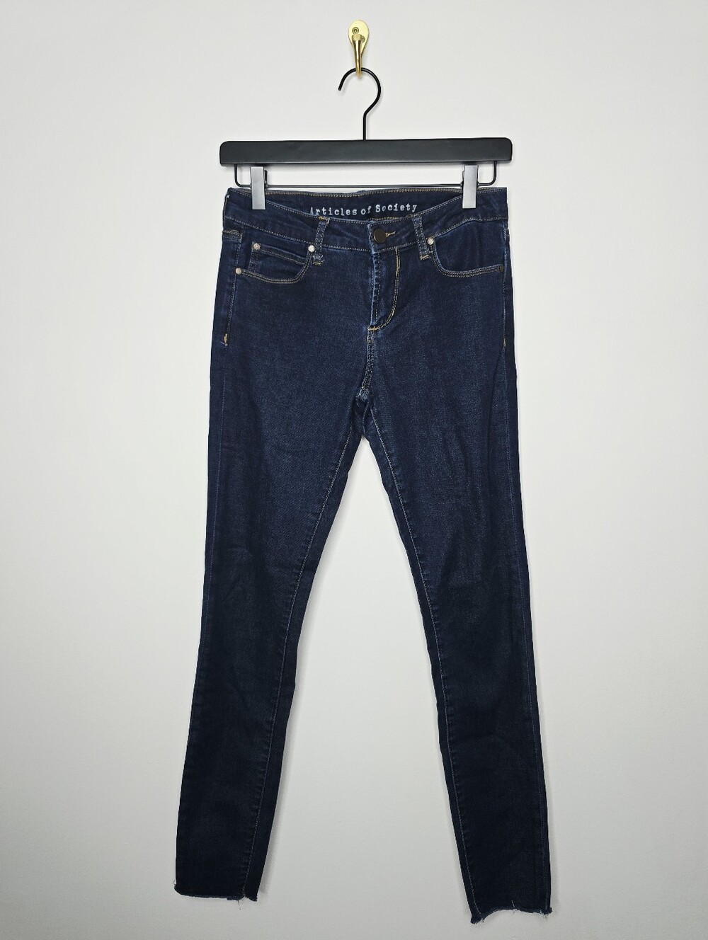 Articles of Society "Sarah" Skinny Jeans Size 26 Dark Blue Wash